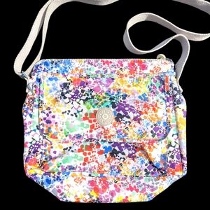 Kipling Colorful Splatter Crossbody Bag